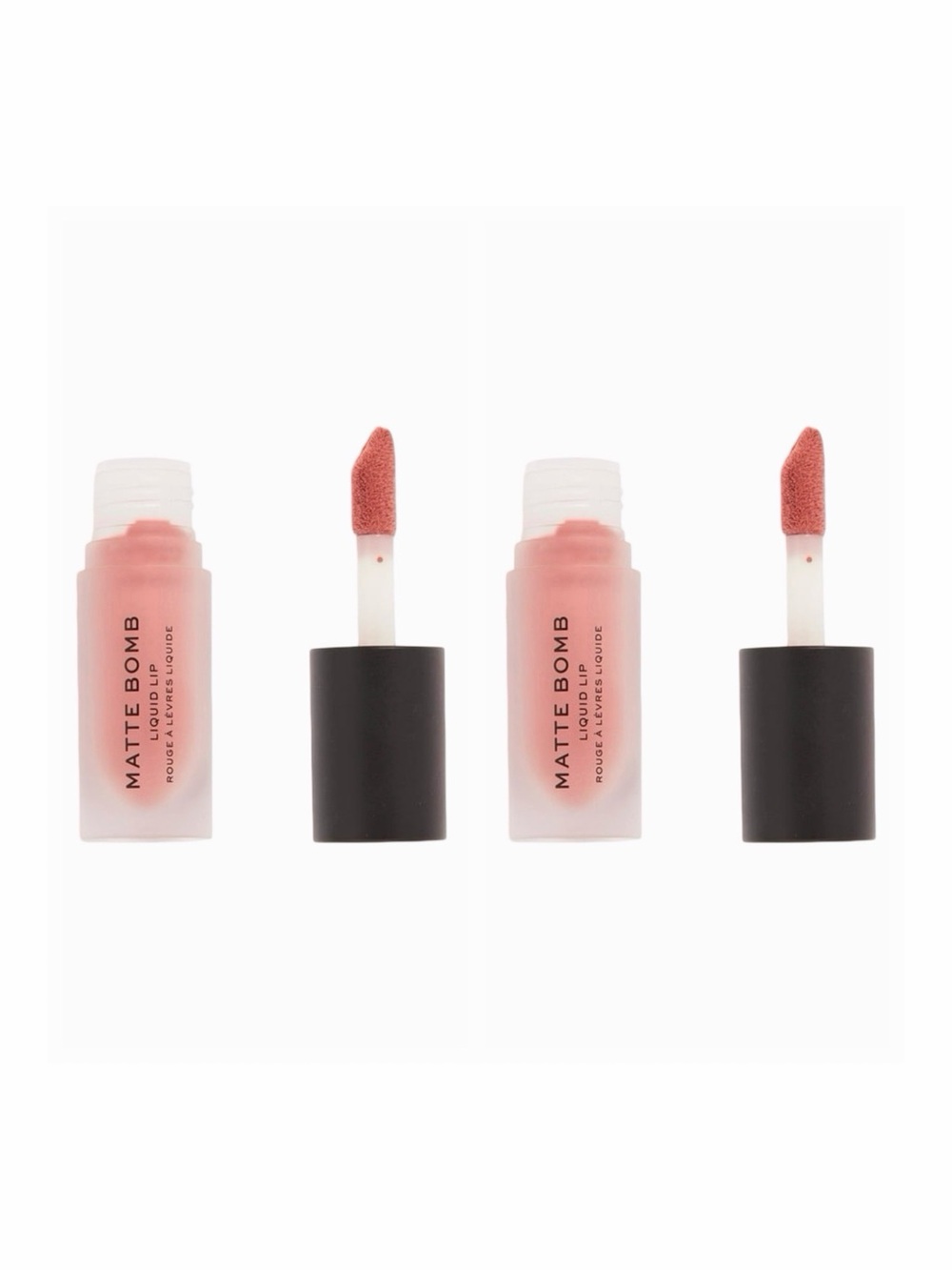 Makeup Revolution Matte Bomb Liquid Lip - 0.15 fl oz - Nude Allure - Set of 2